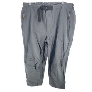 Cabela's Men's Nylon Belted Lightweight Stretch Outdoor Hiking Pants Gray Sz XL